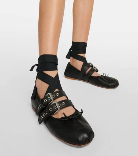 Miu Miu Leather ballet flats 4