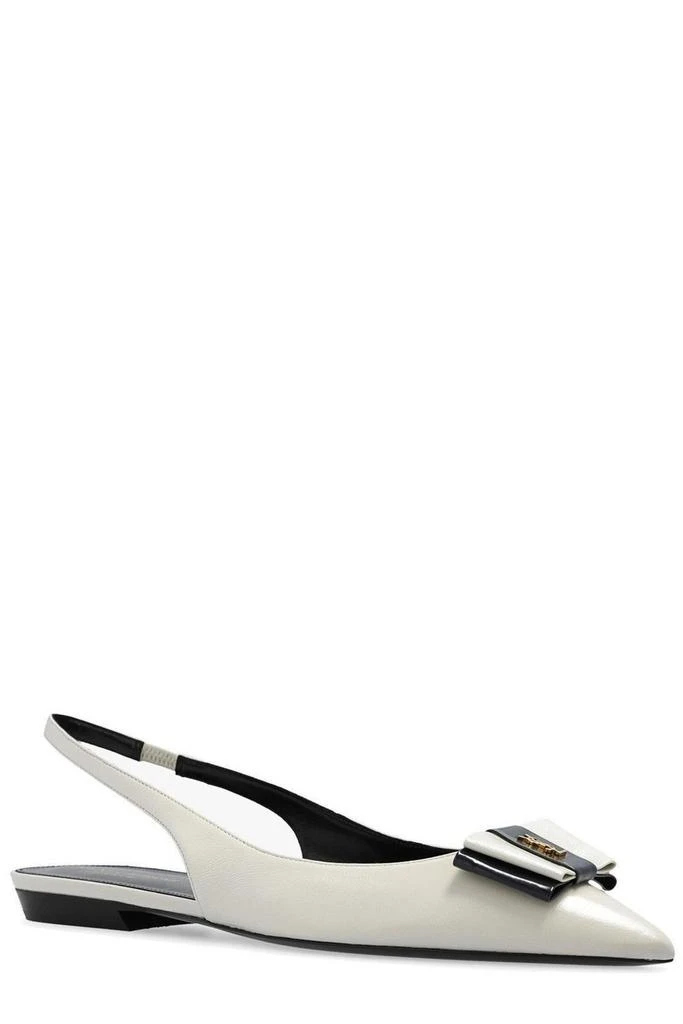Yves Saint Laurent Saint Laurent Anais Pointed-Toe Flat Shoes 2