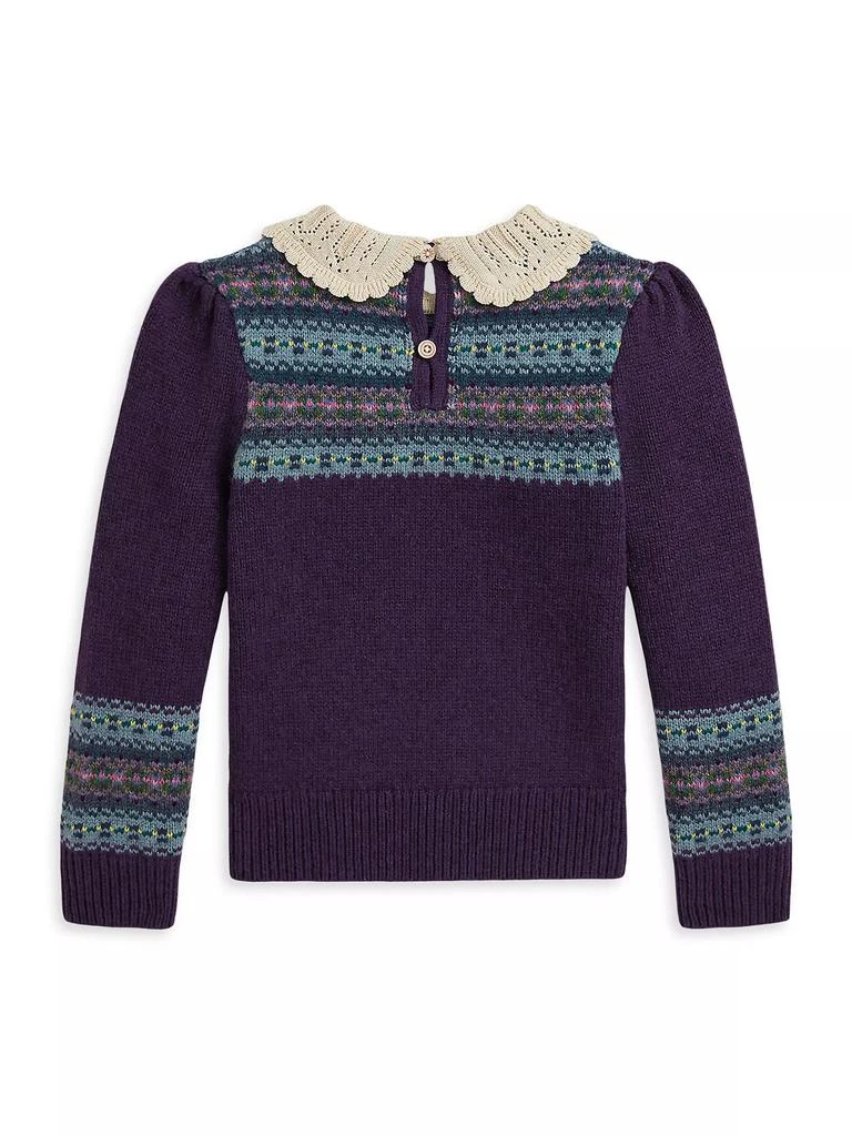 Ralph Lauren Little Girl's & Girl's Fair Isle Wool-Blend Sweater 3