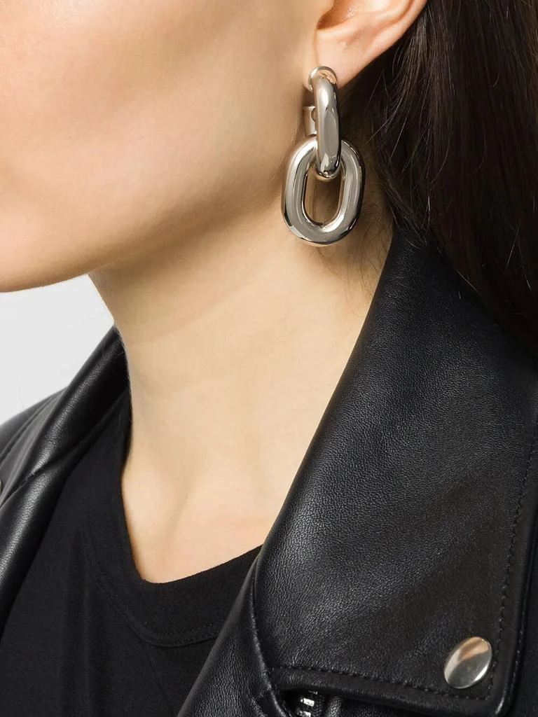 Paco Rabanne "XL LINK DOUBLE HOOP" EARRING 2