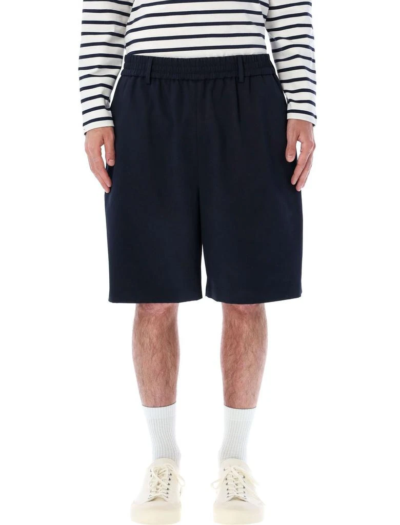 AMI AMI Paris Button Detailed Chino Shorts 1