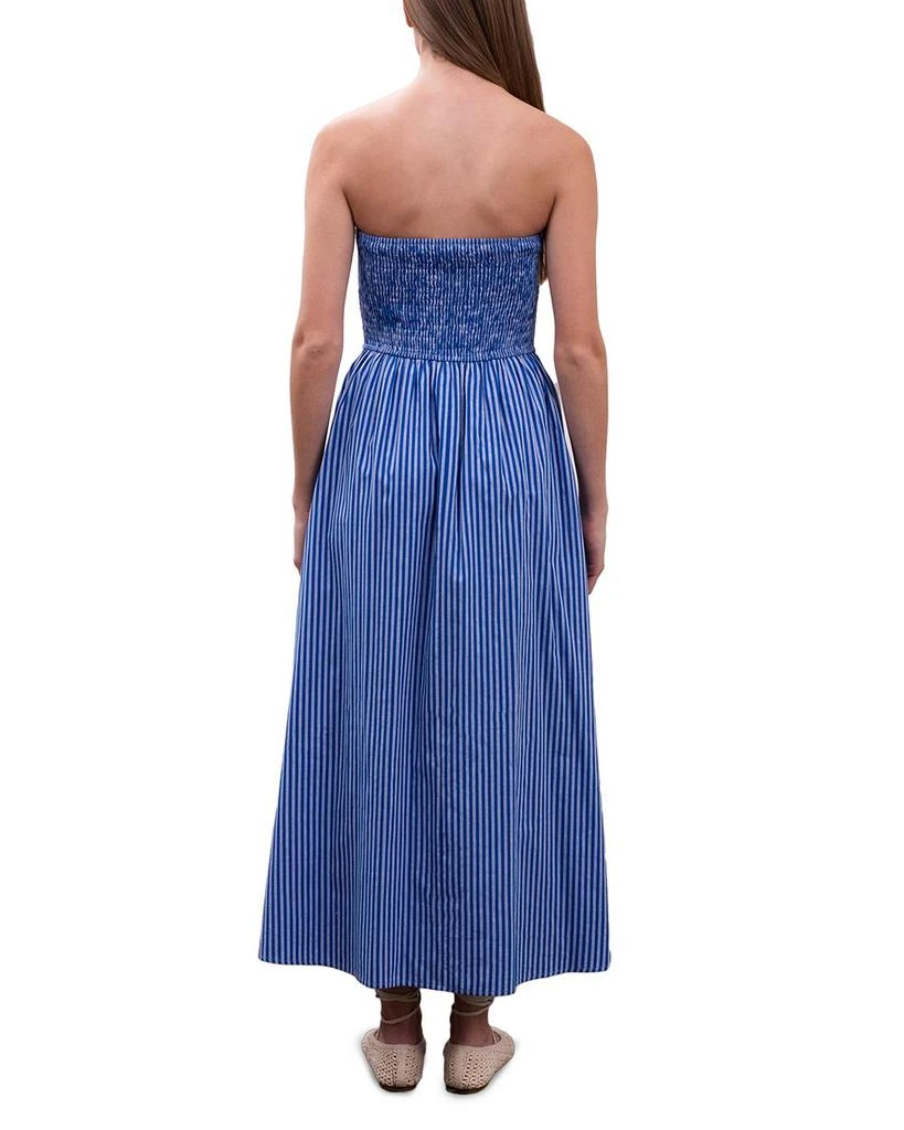 Moon River Shirred Poplin Maxi Dress 4