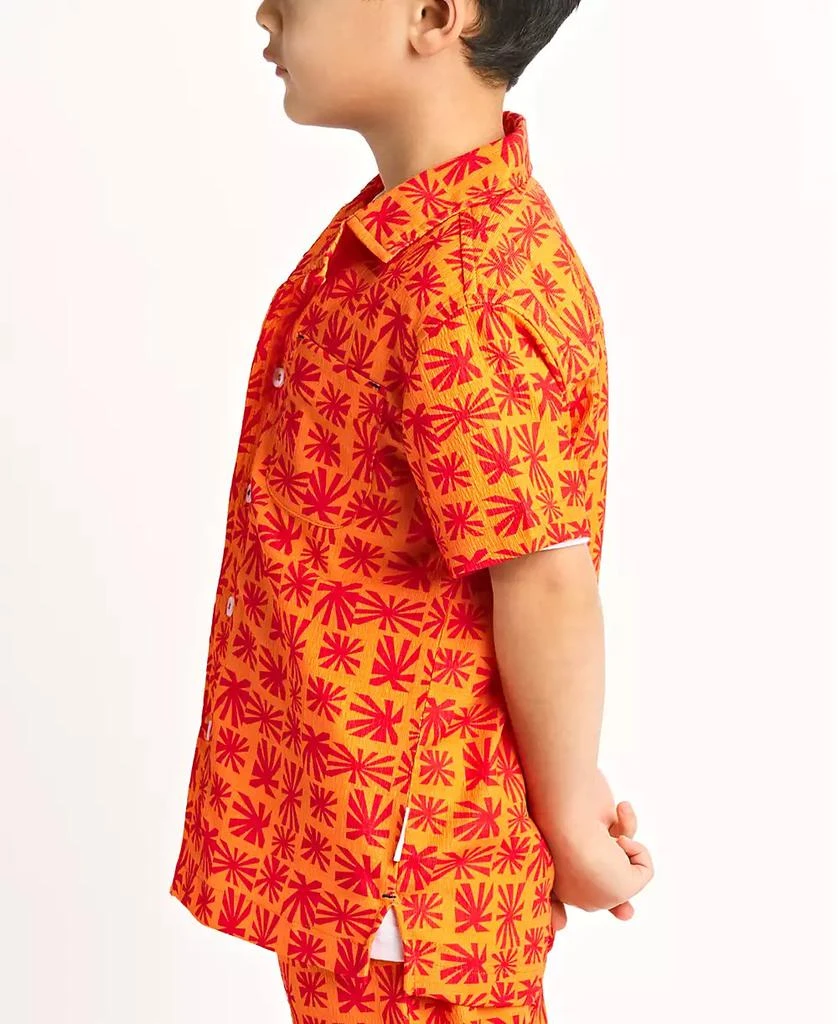 Sovereign Code Big Boys Printed Seersucker Short-Sleeve Button-Down Shirt 3