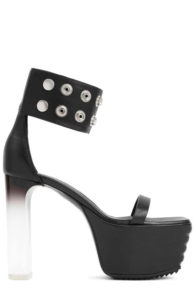 Rick Owens Rick Owens Eyelet Strap Detail Platform Sandals 1