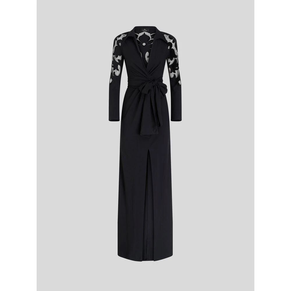 etro embroidered dress Etro Cream Embroidered Cotton Tunic Midi Dress M