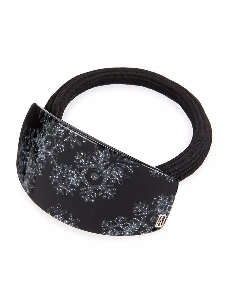 Alexandre de Paris Snowflake Pony Hair Tie