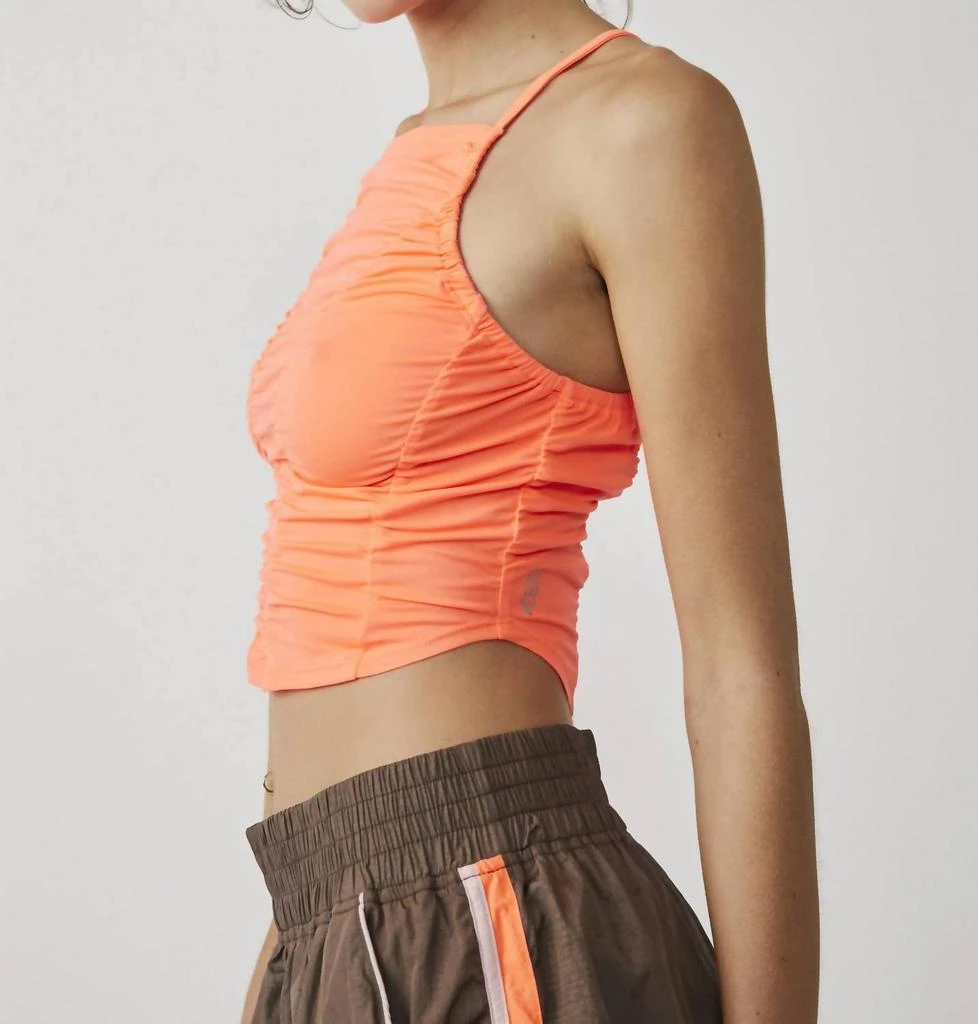 Free People Shirr Enough Cami In Neon Coral 2
