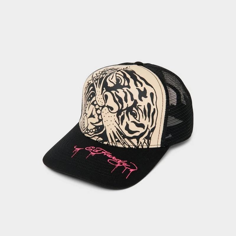 Shop Ed Hardy Tiger Outline Trucker Hat on Sale at  display picture 2