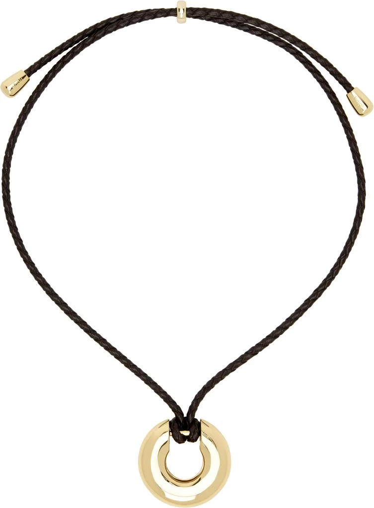 Eliou Gold & Brown Charlie Necklace 1