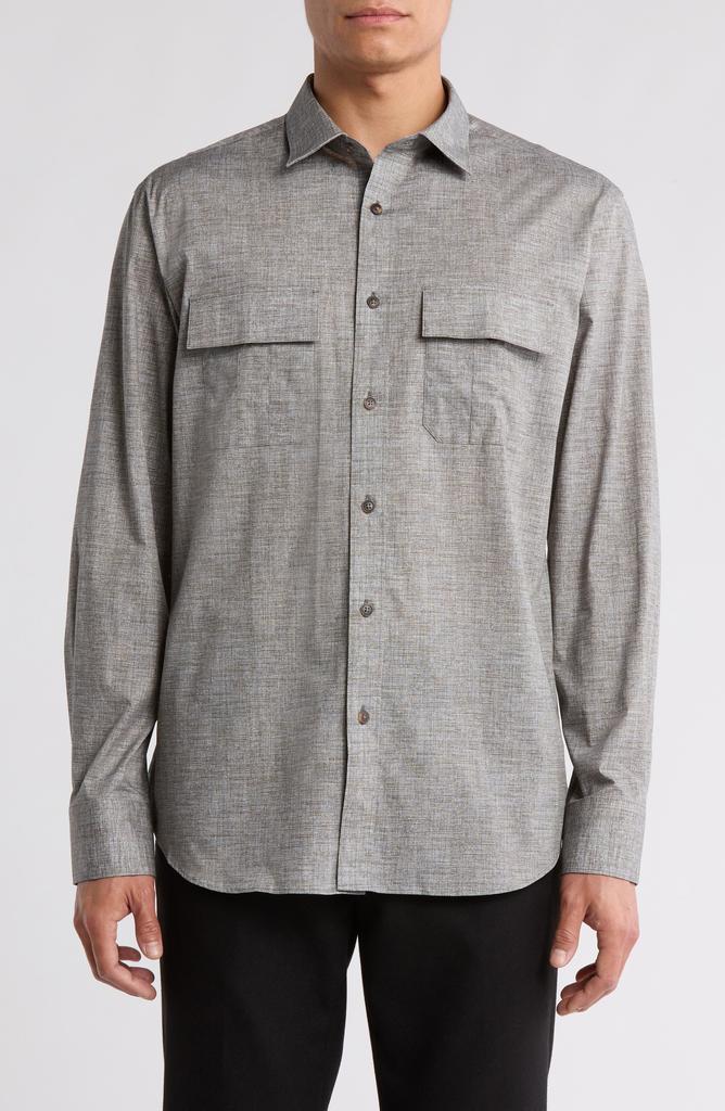 BUGATCHI Julian Long Sleeve Woven Shirt