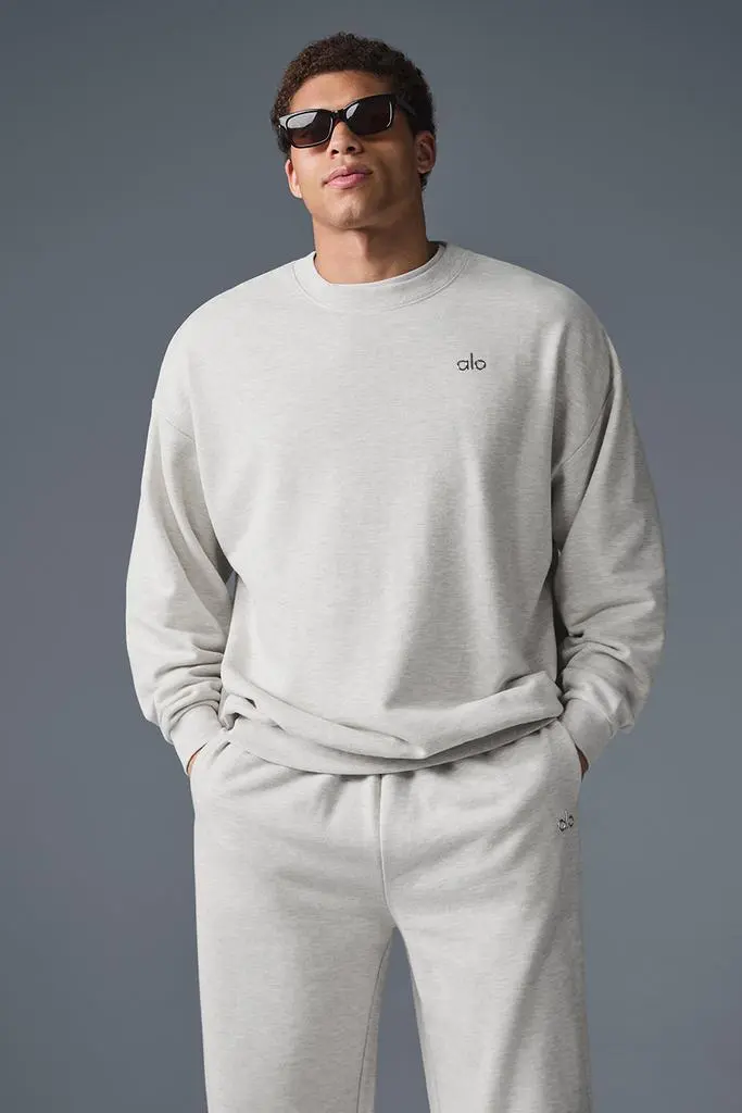 Alo Accolade Straight Leg Sweatpant - White Heather - Joggers - Free  Shipping - BeyondStyle