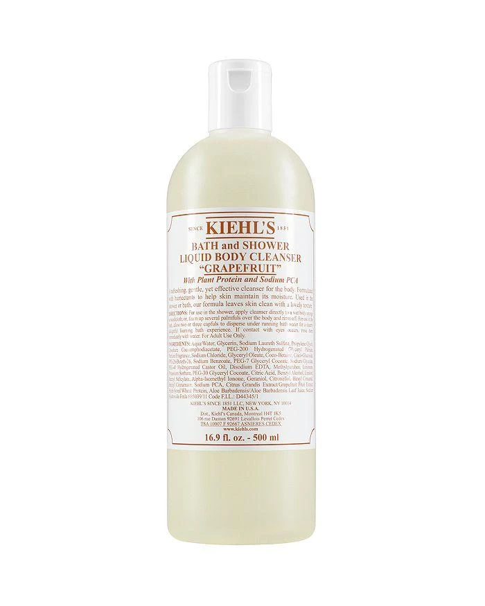 Kiehl's Bath & Shower Liquid Body Cleanser in Grapefruit 16.9 oz. 1