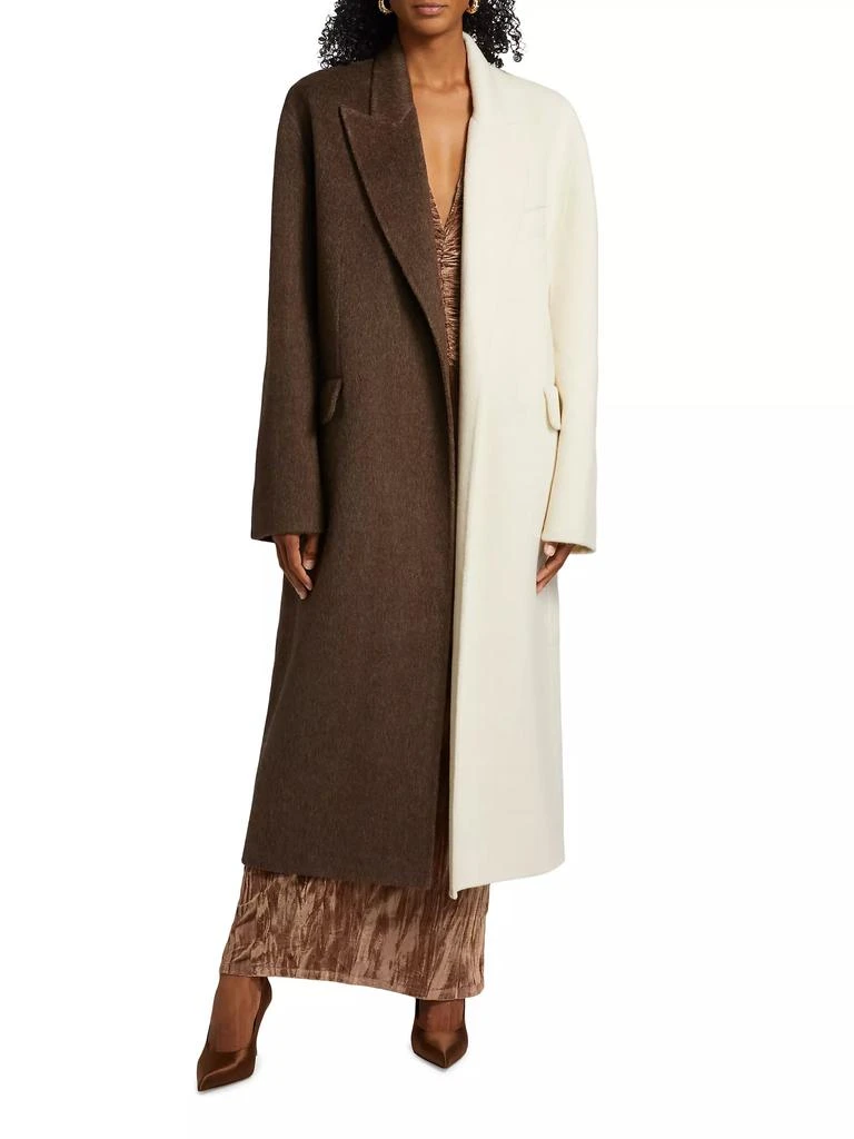 Ronny Kobo Wendalin Bi-Colored Tailored Coat 3