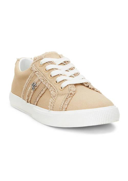 Ralph Lauren Ralph Lauren Janson Frayed Canvas Sneakers