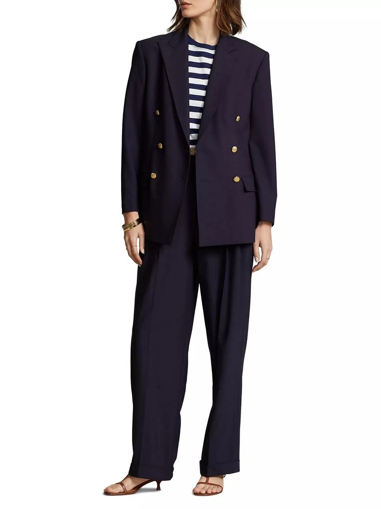 Ralph Lauren Double-Breasted Wool-Blend Blazer 2