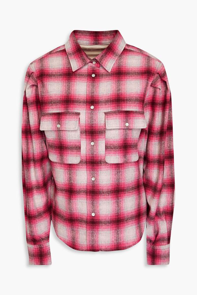 Isabel Marant Étoile Reosi checked wool-blend flannel shirt