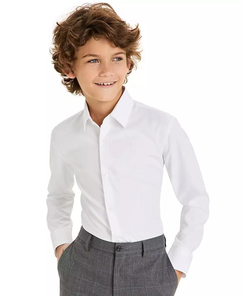 Michael Kors Big Boys Performance Stretch Button Down Dress Shirt 1