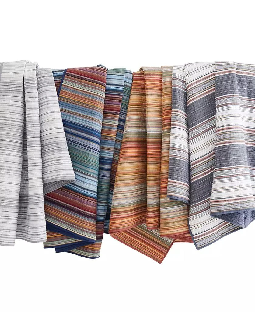Macy's Met Stripe Yarn Dye 3 Piece Quilt Set 5