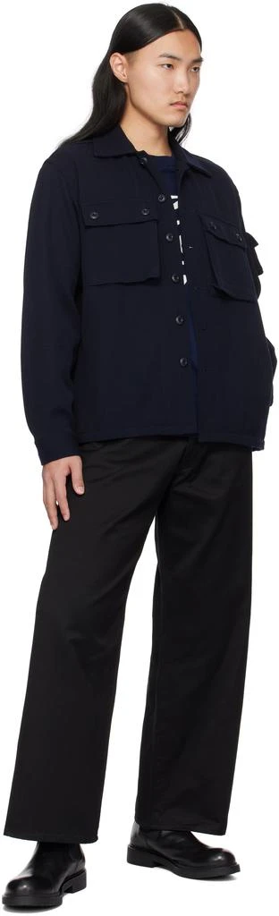 BEAMS PLUS Navy MIL SHT-JAC Wool Kersey Jacket 4