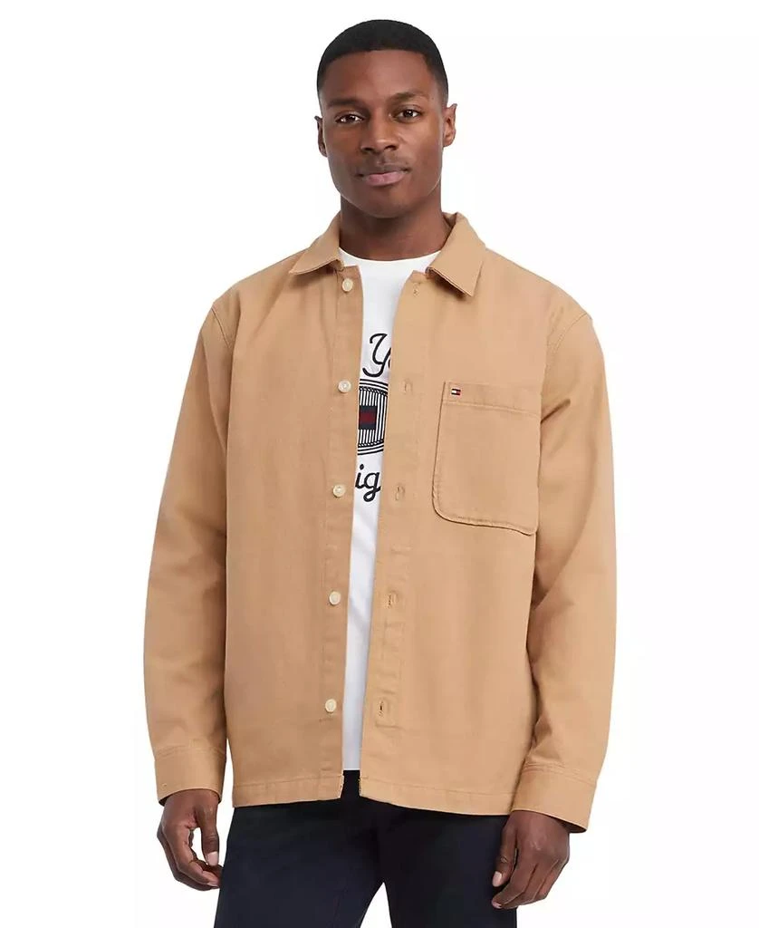 Tommy Hilfiger Men's Twill Utility Shirt Jacket 1