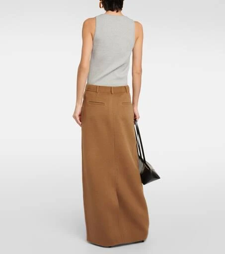 The Frankie Shop Malvo wool-blend maxi skirt 3