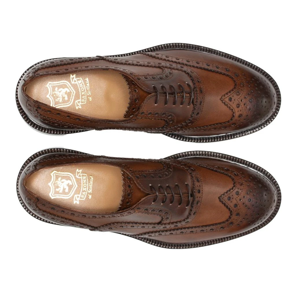 Saxone of Scotland Saxone of Scotland Authentic Full Brogue Leather Dress Men's Shoes 3