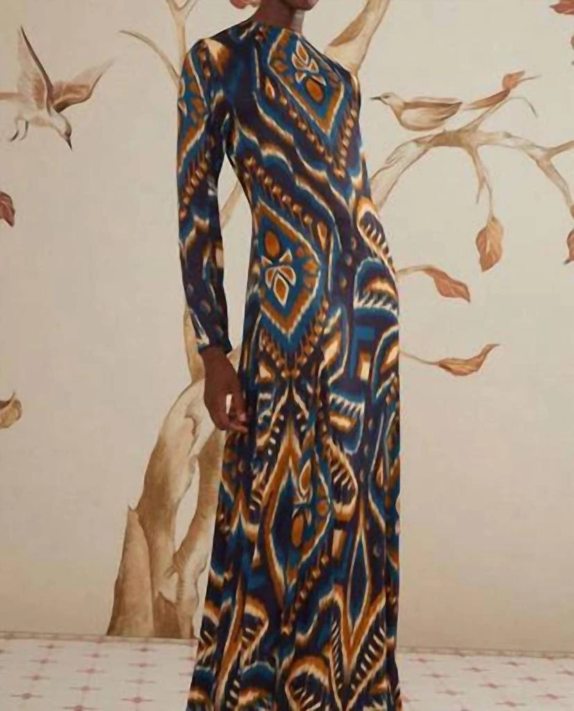 Farm Rio Farm Rio - Pineapple Ikat Midi Dress