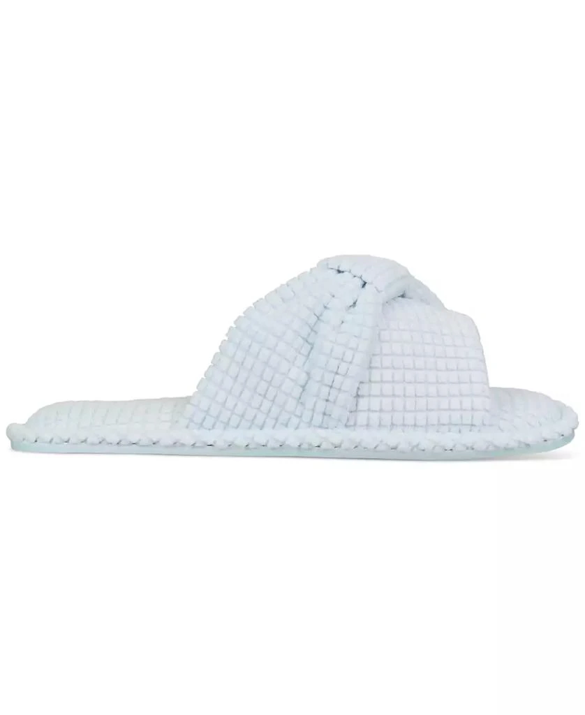 Charter Club Women's Textured Knot-Top Slippers, Created for Macy's 2