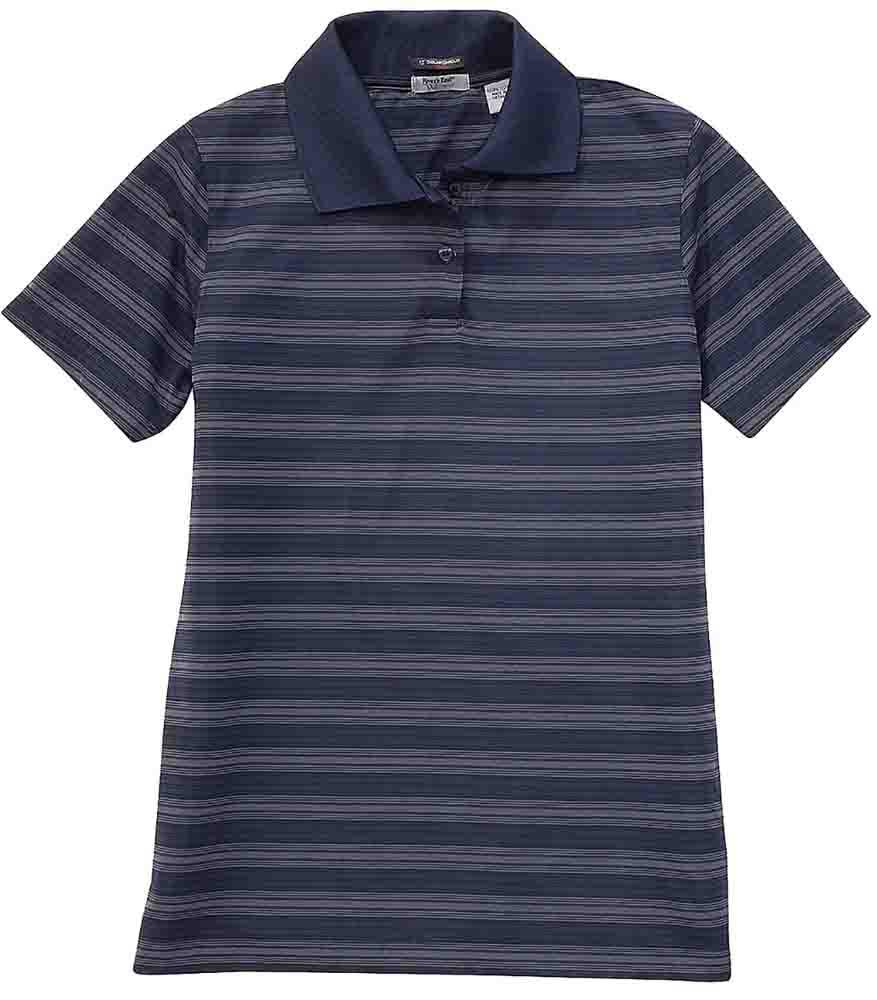 River's End UPF 30+ Striped Short Sleeve Polo Shirt