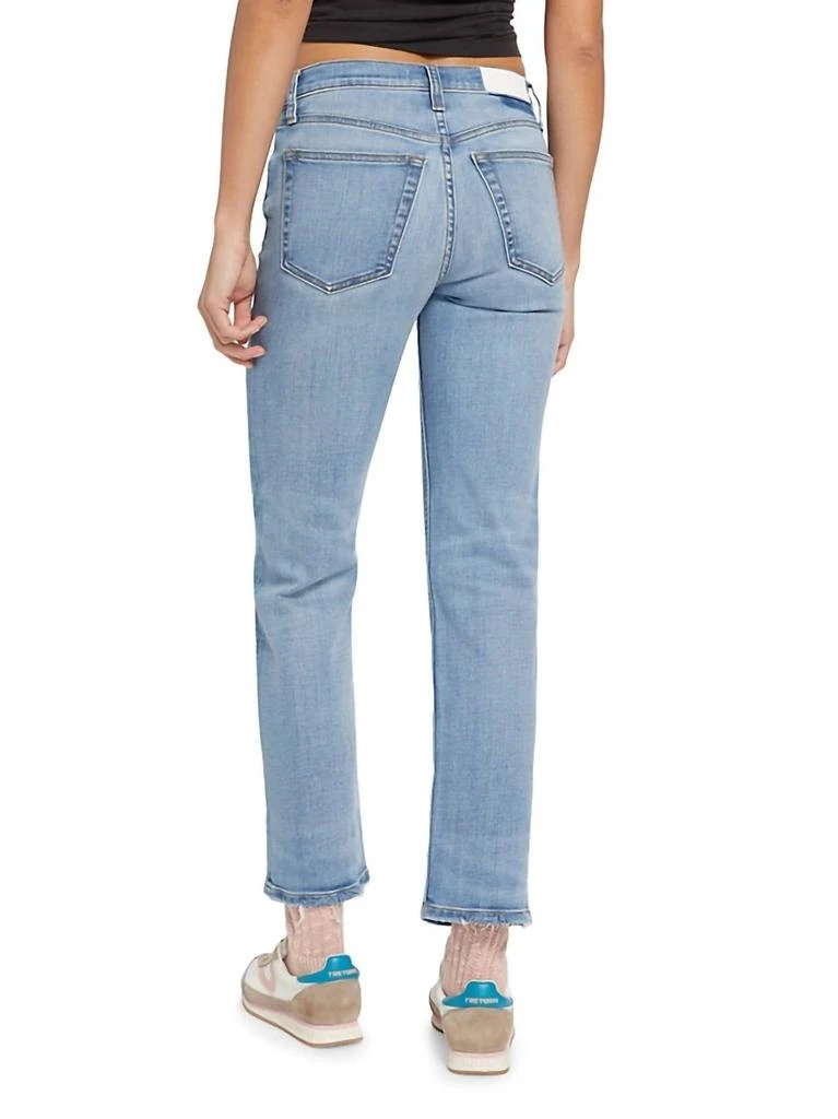 REDONE Mid Rise Stove Pipe Jean In Hacienda 3