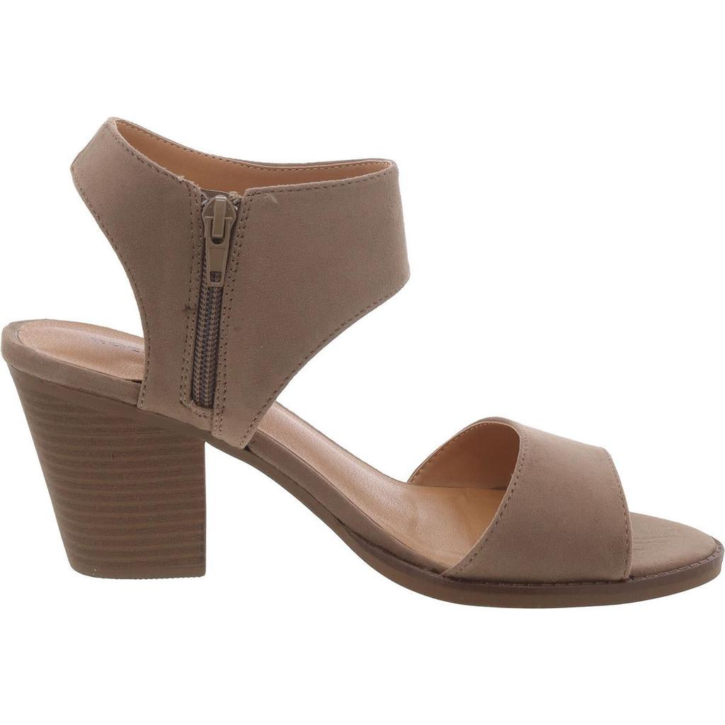 Rock & Candy aleeya Womens Suede Zipper Heel Sandals