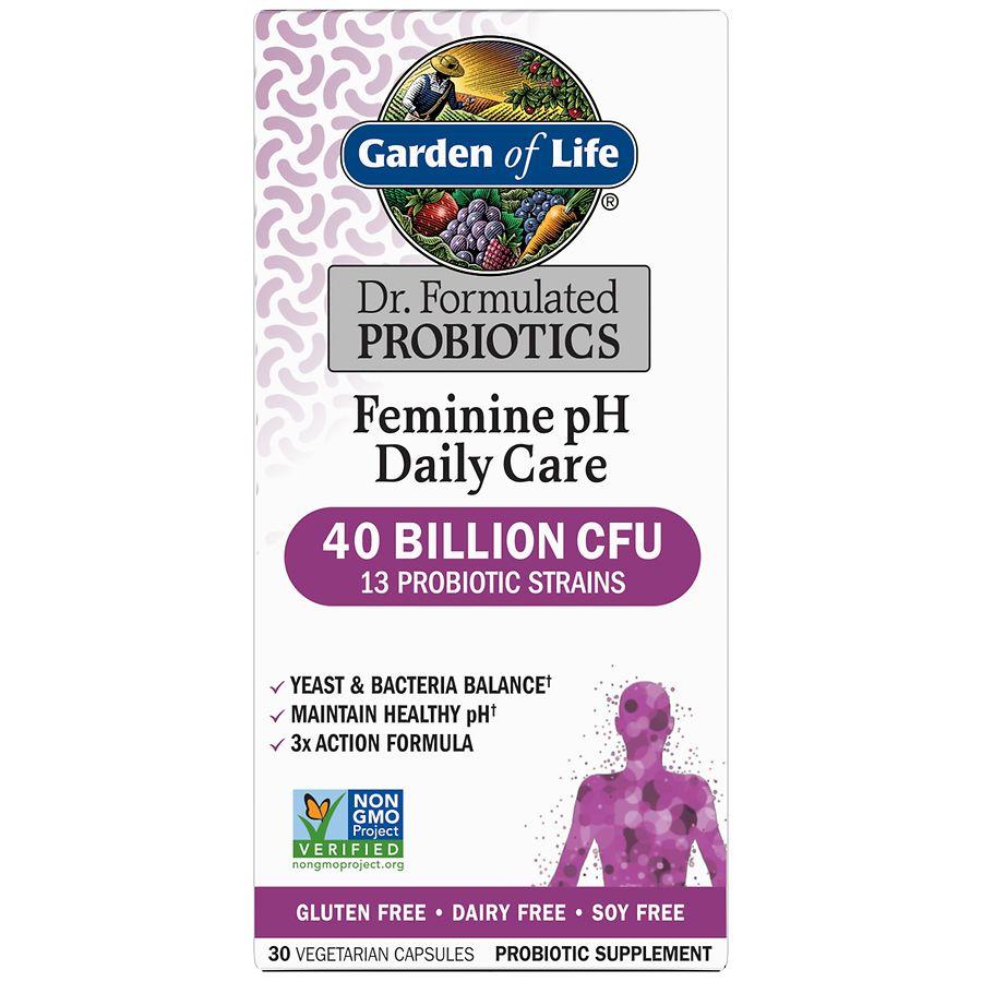 Garden of Life Feminine pH Daily Care Probiotic Capsules