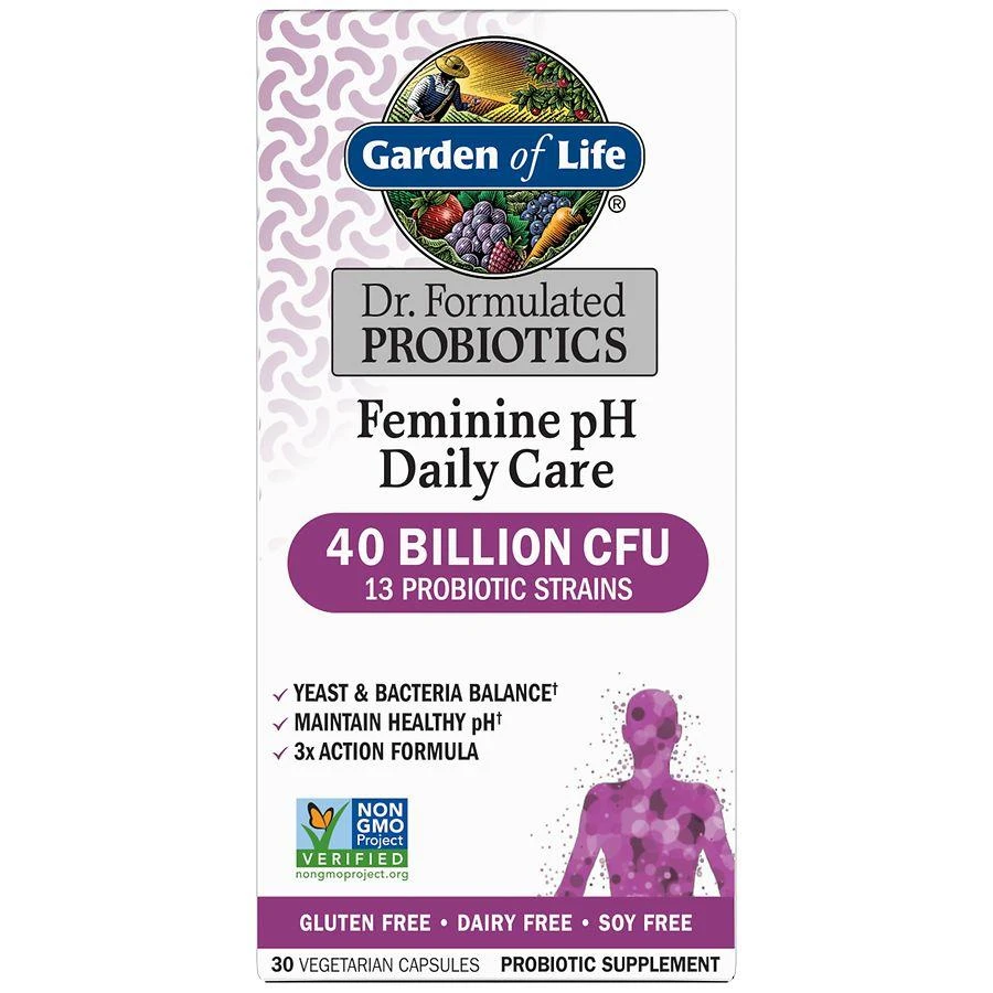 Garden of Life Feminine pH Daily Care Probiotic Capsules 1