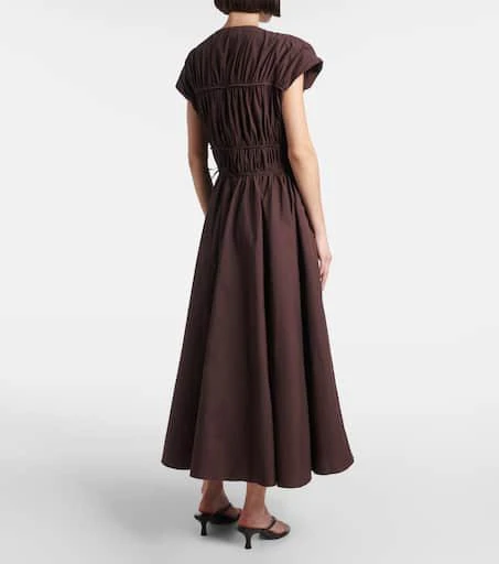 Tove Ceres gathered cotton midi dress 3