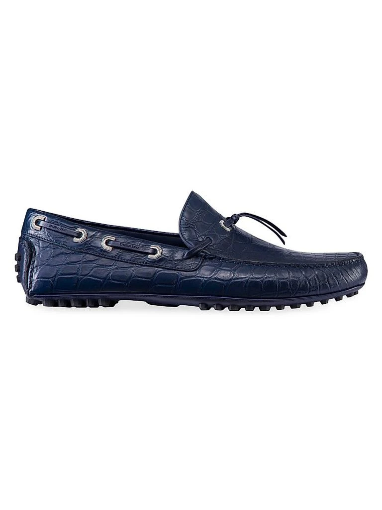 Stefano Ricci Matted Crocodile Driving Shoes - Business  display picture 1