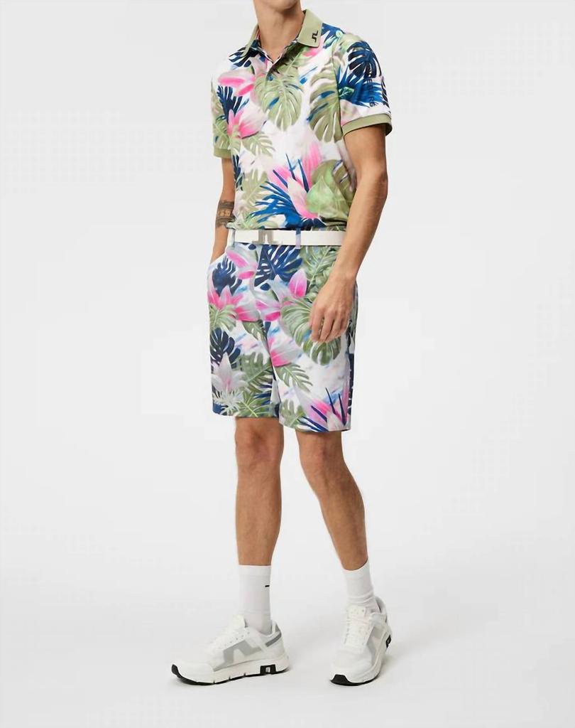 J. Lindeberg J.Lindeberg - Tour Tech Reg Fit Print Polo Shirt