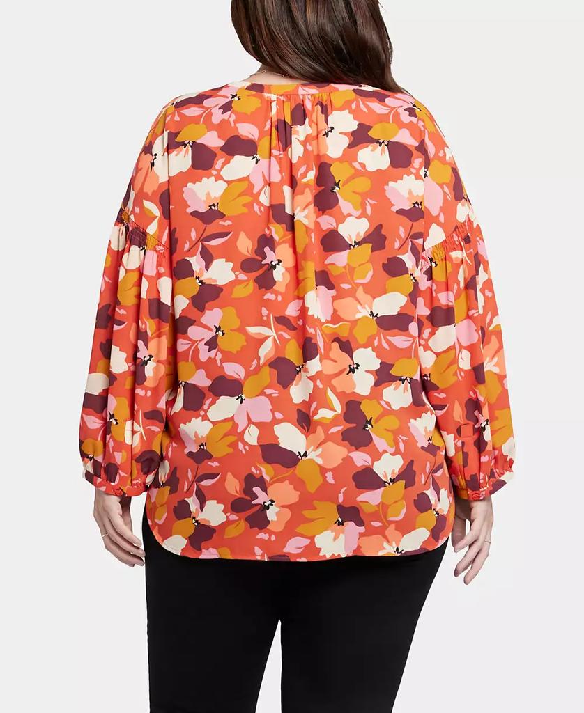 NYDJ Plus Size Paulina Peasant Blouse