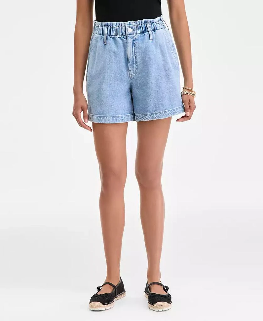 On 34th Women's Denim High Rise Paperbag-Waist Shorts, Exclusively at Macy's 3