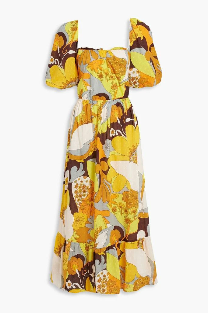 ANTIK BATIK Bahia printed fil coupé cotton maxi dress 1