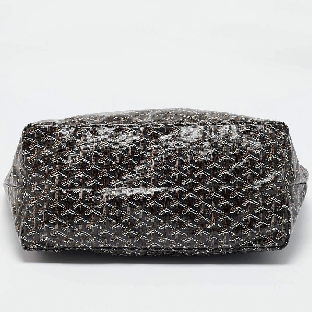 Goyard Goyard Black Goyardine Coated Canvas and Leather Saint Louis GM Tote 6