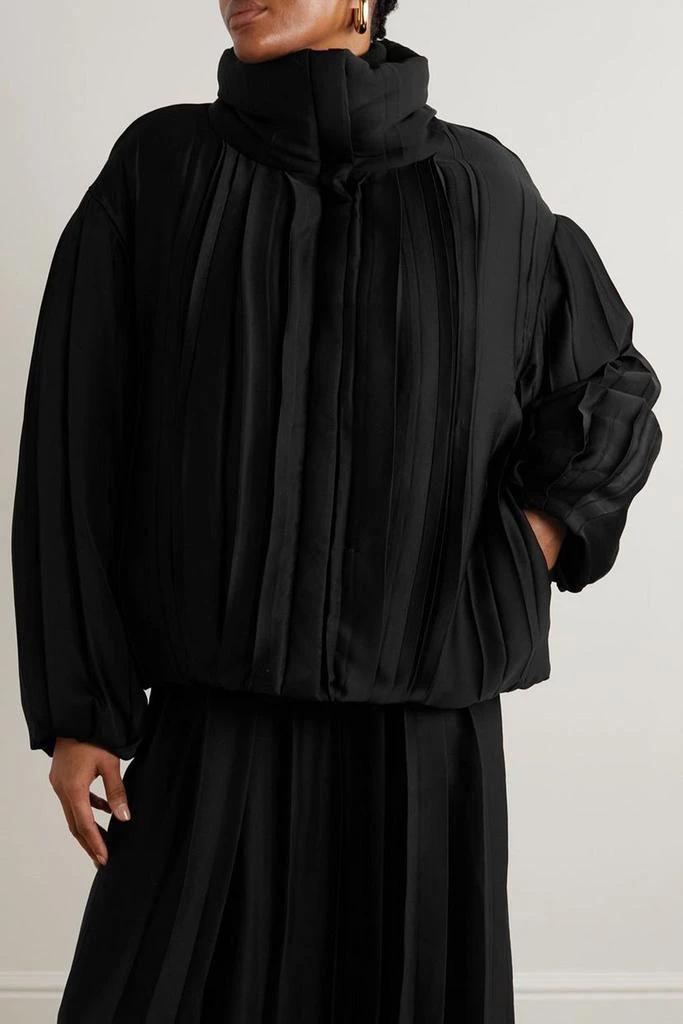 Joseph Hart oversized padded plissé-satin jacket 3