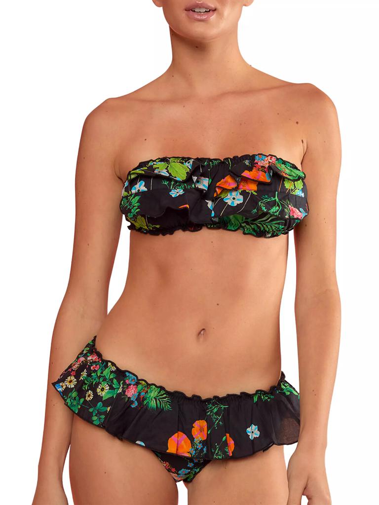 Cynthia Rowley Flirt Ruffle Bikini Top