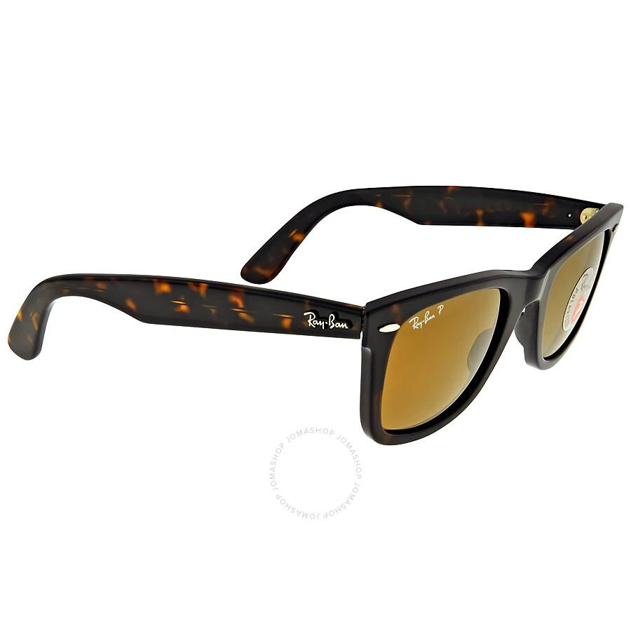 Ray-Ban Original Wayfarer Classic Polarized Brown Classic B-15 Unisex Sunglasses RB2140 902/57 50 2