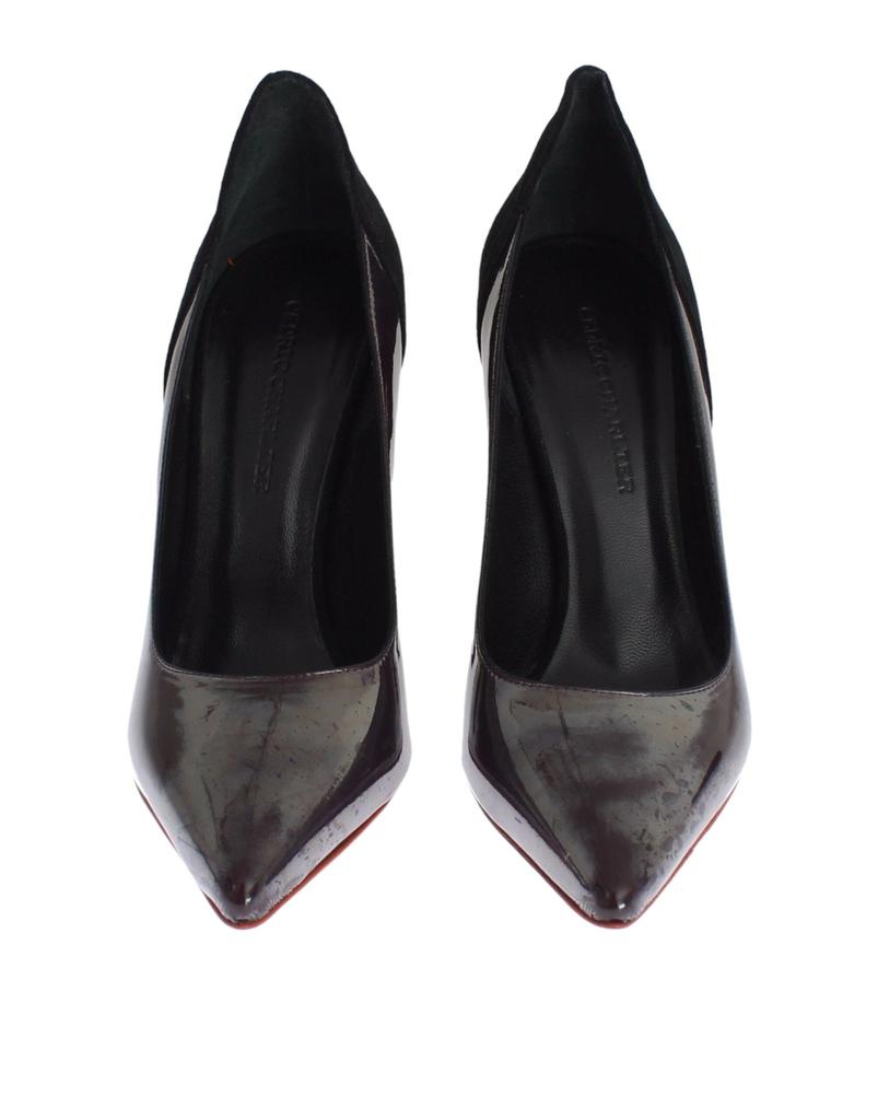 Cedric Charlier Chic Metallic  Leather Women's Pumps