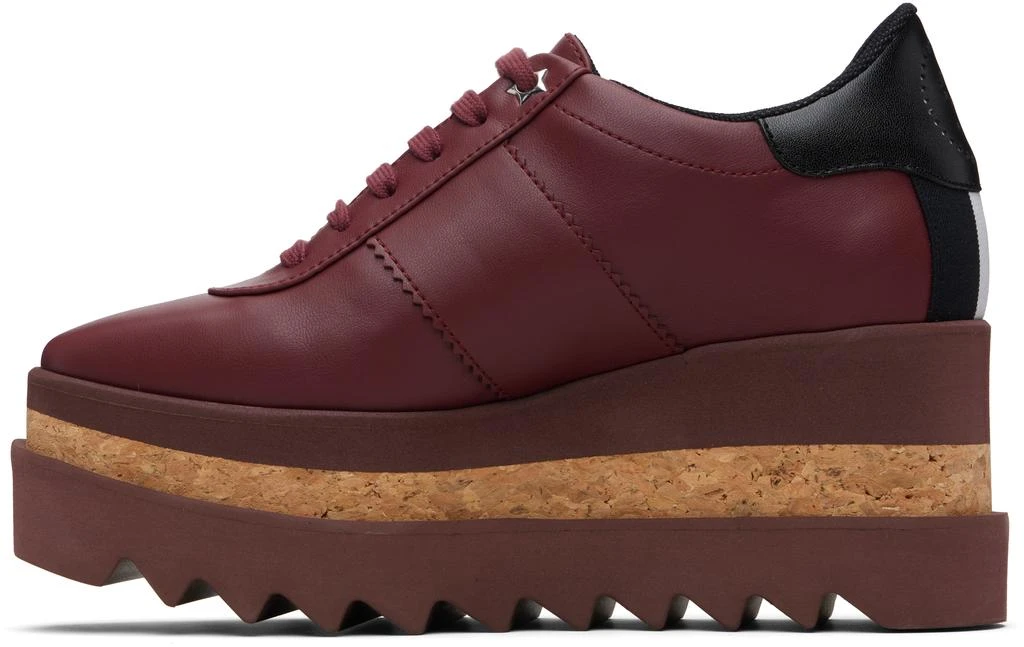 Stella McCartney Burgundy Sneak-Elyse Platform Sneakers 3