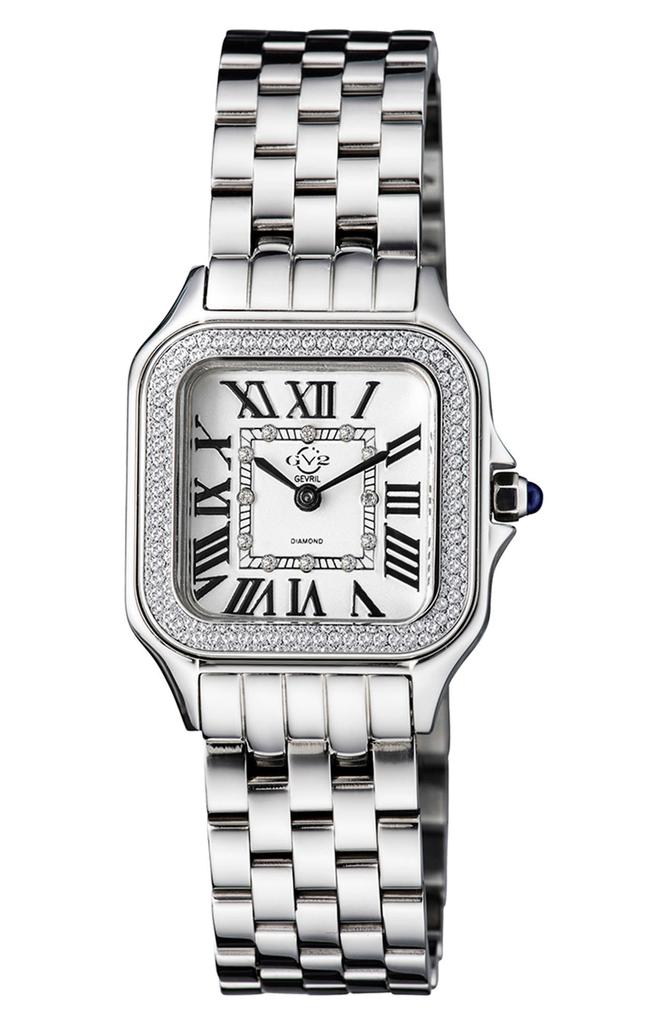 GV2 Women's Milan Diamond Dial Bracelet Watch, 27.5mm