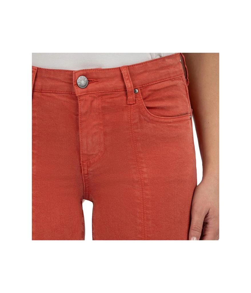 KUT from the Kloth Amy Crop Straight Leg- Roll Up Fray Princess Seam 4