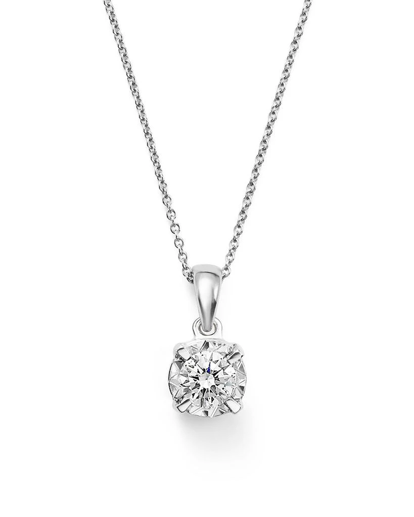 Bloomingdale's Diamond Solitaire Pendant Necklace in 14K White Gold, 0.30 ct. t.w.  - Exclusive 1
