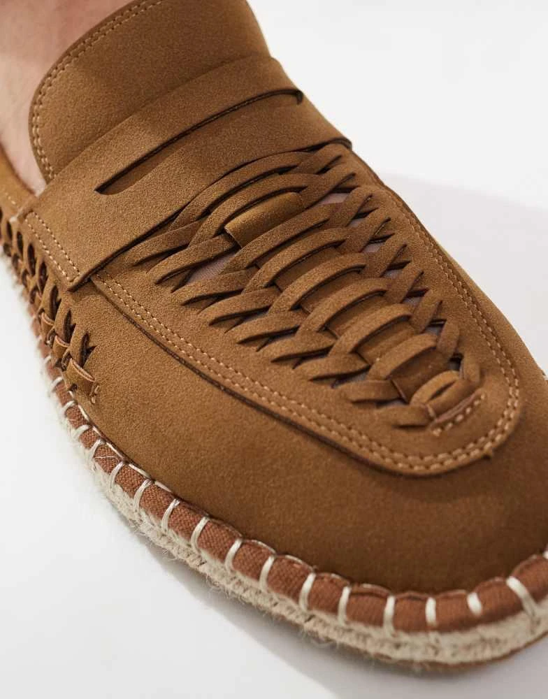 ASOS ASOS DESIGN espadrilles in tan with woven detail 2