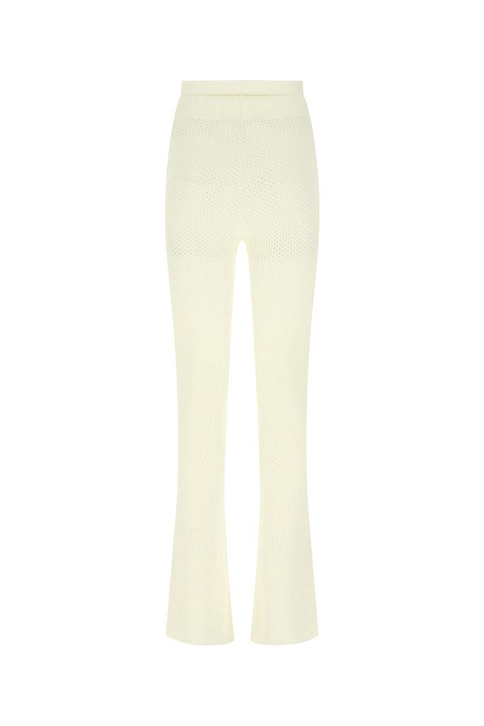 ANDREA ADAMO Ivory stretch viscose blend pant